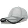 Offene Kante Baseballkappe Atmungsaktives Netz Sommerhut für Herren Damen Outdoor Sonnenschutz