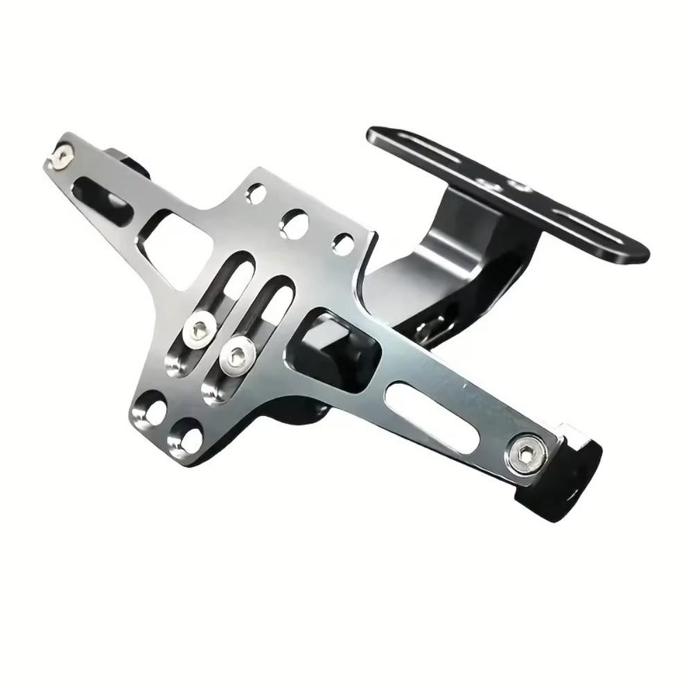 Adjustable License Plate Bracket Aluminum Zinc Zinc Alloy Turn Signal LED Lamp Holder Motorbike Parts