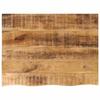 VidaXL Tabletop 70x60x2.5 Cm Live Edge Solid Mango Wood, Wooden Tabletop, Side Table Top, 370355