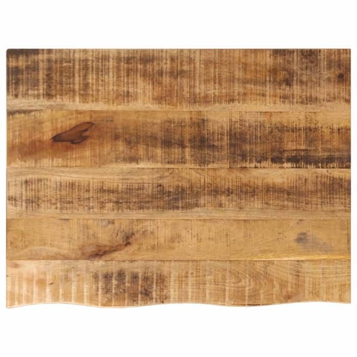 VidaXL Dessus de table 70x60x2,5 cm bord vivant bois massif manguier, dessus de table en bois, dessus de table d'appoint, 370355