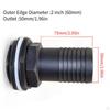 Barrel Channel Hose Nozzle, Opening for Tank Overflow, Attachment, Thick IBC Channel, Rain