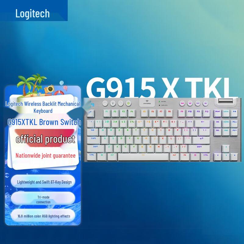 Logitech G915 X LIGHTSPEED TKL Low-Profile Gaming Keyboard