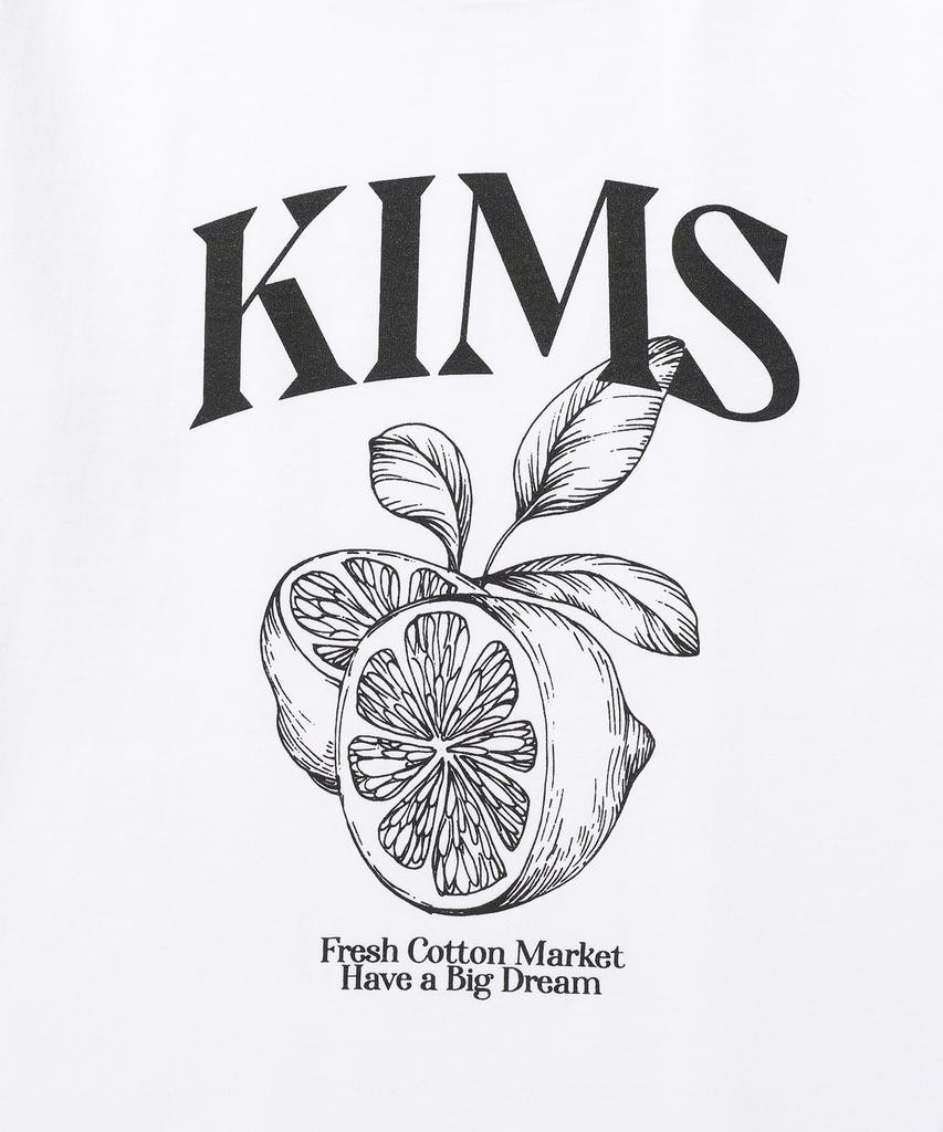 Kimseupeulesikoteunmakes (Unisex) Lemon Sketch Tee White