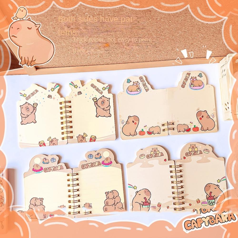 Stationery Cartoon Capybara Notepads Multifunction Kawaii Capybara Notebook  Hand Account Book