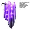 Glowing Mesh Ghost for Porch Halloween Hanging Light Up Decoration, Large Spooky Flying Haunted House Ornaments Front Yard Patio Lawn Garden