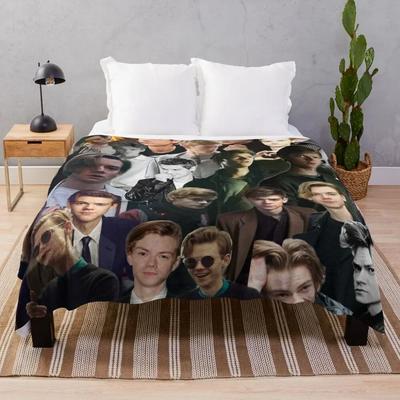 Thomas Brodie-Sangster Collage Throw Blanket Sofas Baby Sofa Bed for Winter Quilt Blankets