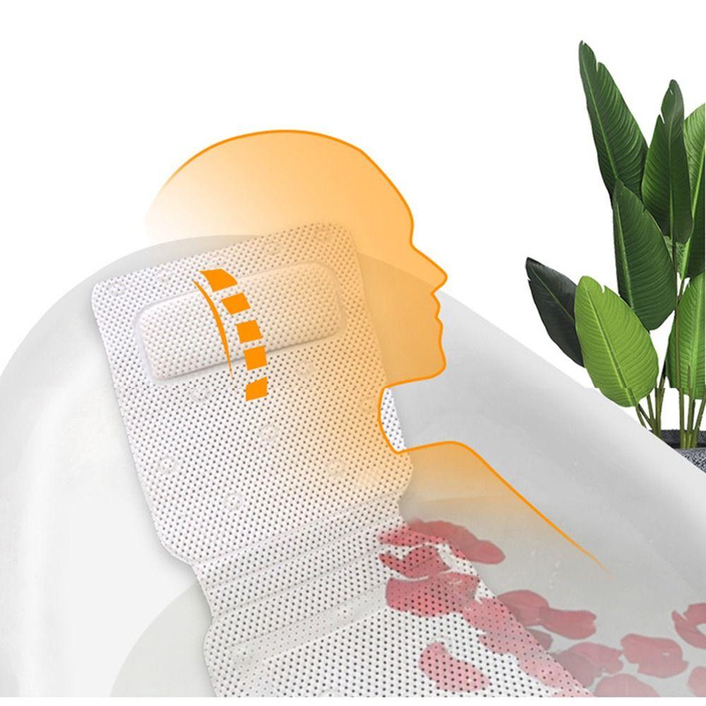 Suction Cups PVC Foam Bath Mat Quick Drying Bath Mattress Cushion Non-Slip Bathtub Mat Women