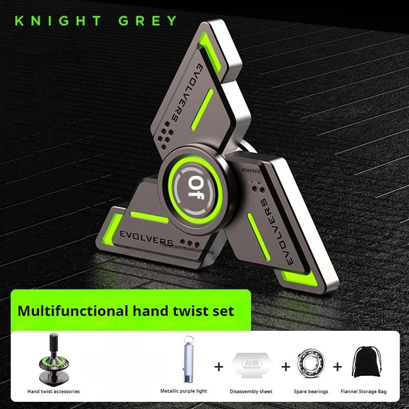 Luminous Fidget Spinner Metal Magnetic Push Coin Edc Relieve Stress Relief Toy Glowing Hand Spinning Top Tip Antistresse Adults