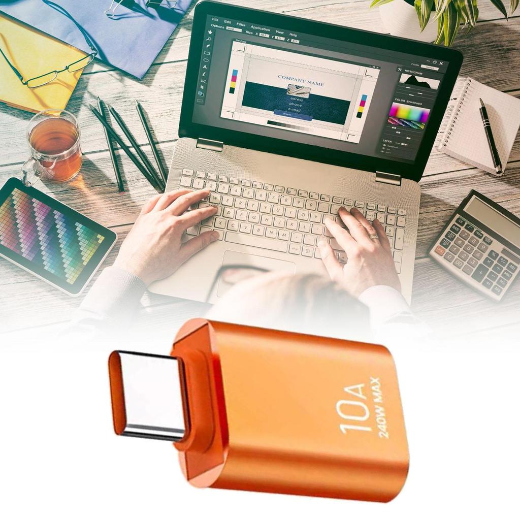 USB To USB C Adapter Type C Male To USB A Female Converter For Phone Smart Devices Electronic Gadgets Data Transfer