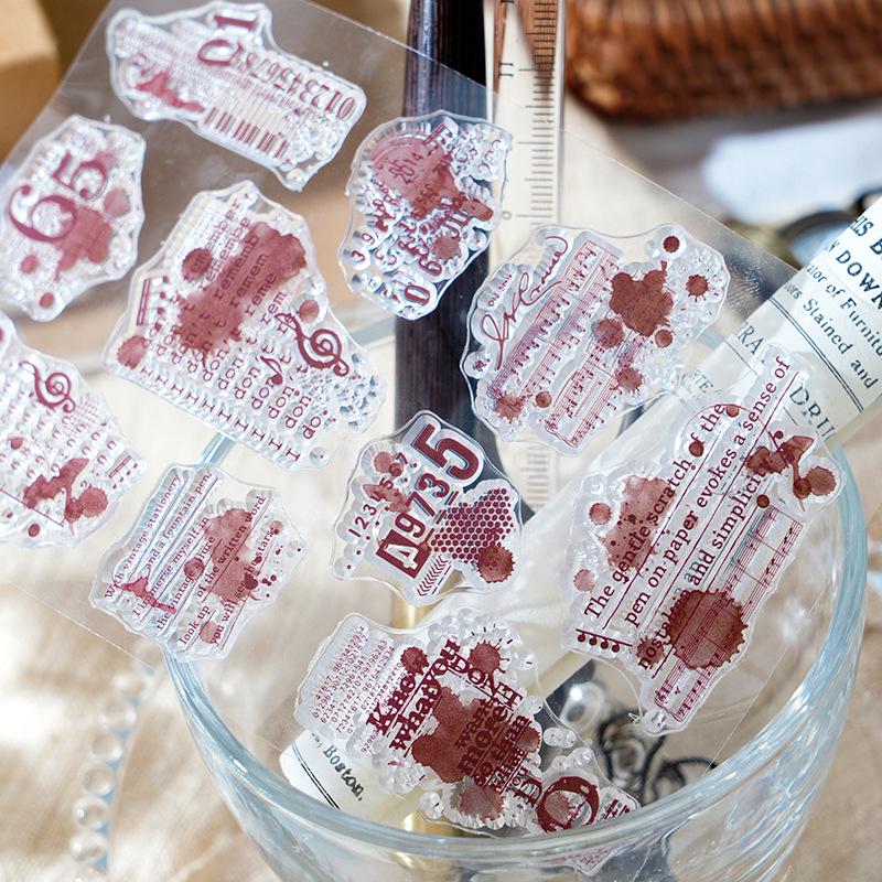 Artistic Silicone Stamps: Letter Paper, Postmarks, Coffee, Snowflakes, DIY Planner Scene Decorations