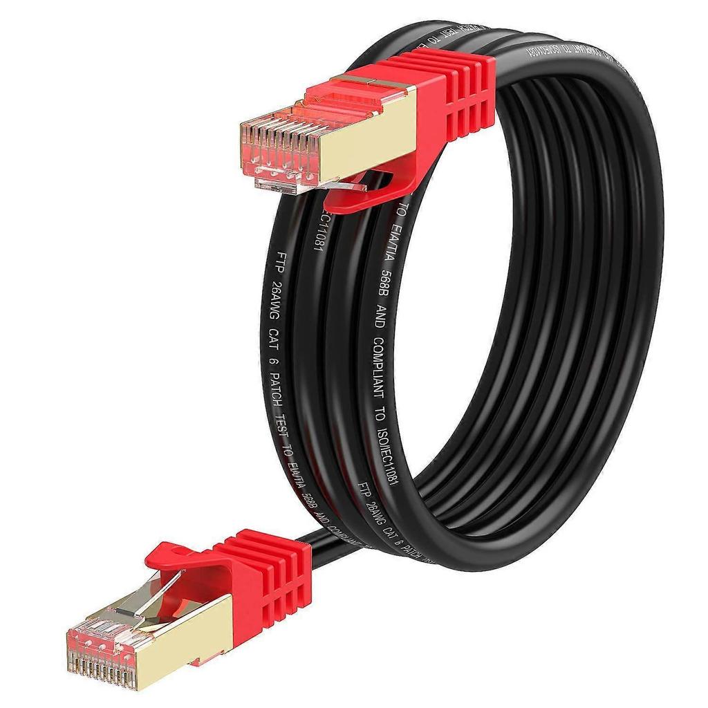 2025 Latest Model 50ft Outdoor Cat6 Ethernet Cable - 26AWG Heavy-Duty