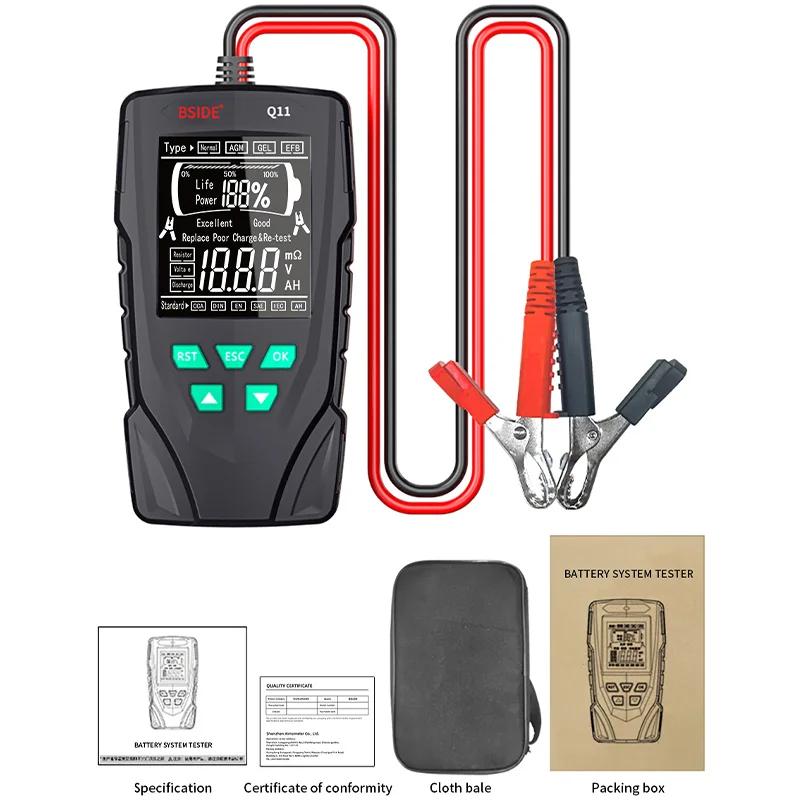 

Тестер аккумуляторной системы 12 В/24 В, измеритель емкости аккумулятора, внутреннего сопротивления, напряжения, тока разряда, тестер аккумулятора