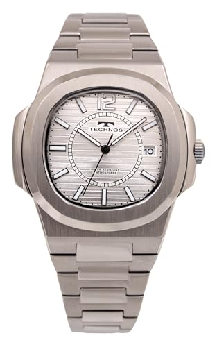 

Technos T9C23SS Men s Silver Date Watch