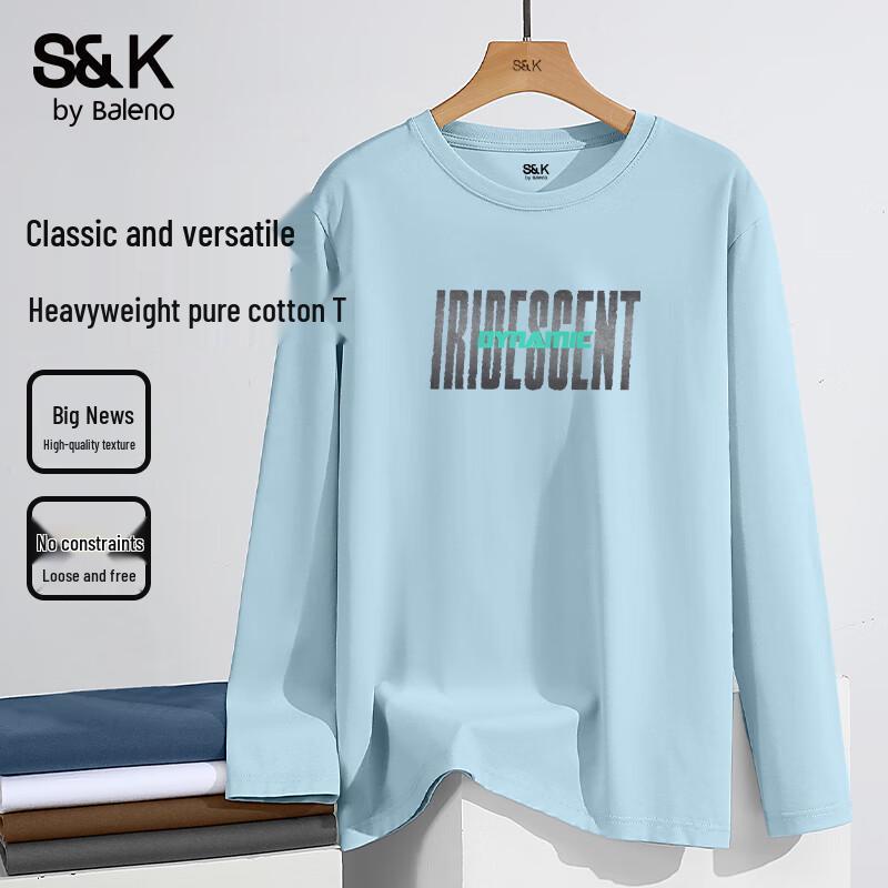 Baleno Men s Pure Cotton Graphic Long Sleeve T-Shirt 2XL