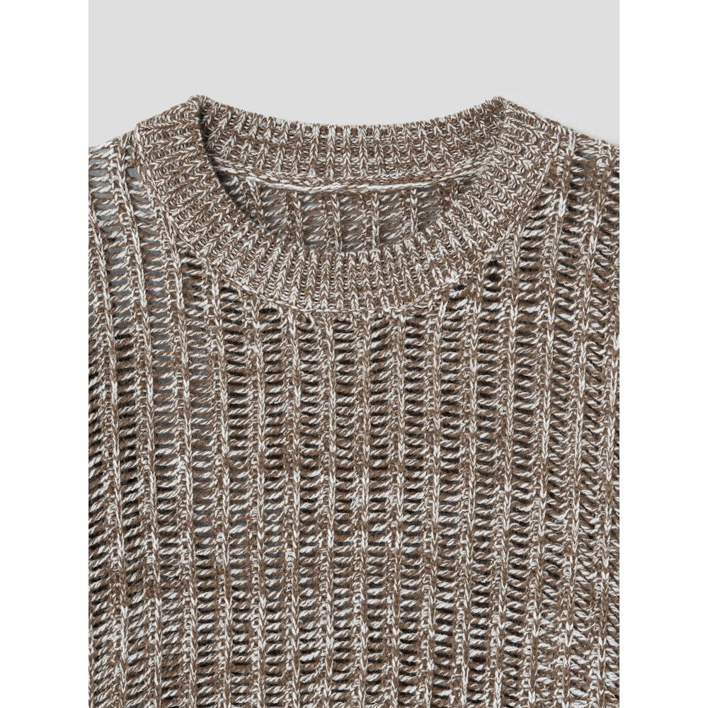 8seconds Pointel Round Neck Long Sleeve Pullover Khaki