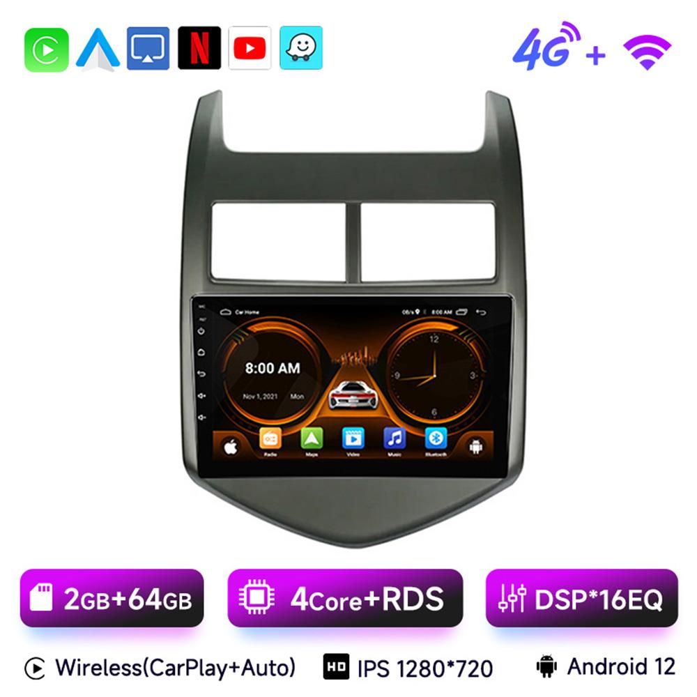 Android 13 Car Radio for Chevrolet Aveo 2 Sonic T300 2011-2015 Multimedia Naviagtion Player 2Din Carplay Head Unit Stereo Audio