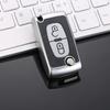1pcs Car Remote Key Case Cover for Peugeot 107 207 307 307S 308 407 607 Citroen C2 C3 C4 C5 C6 C8 TPU Leather 2/3 Buttons