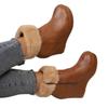Autumn 2025 Plus Size Faux Fur High-Heeled Women's Boots with European & American Style Thick Soles