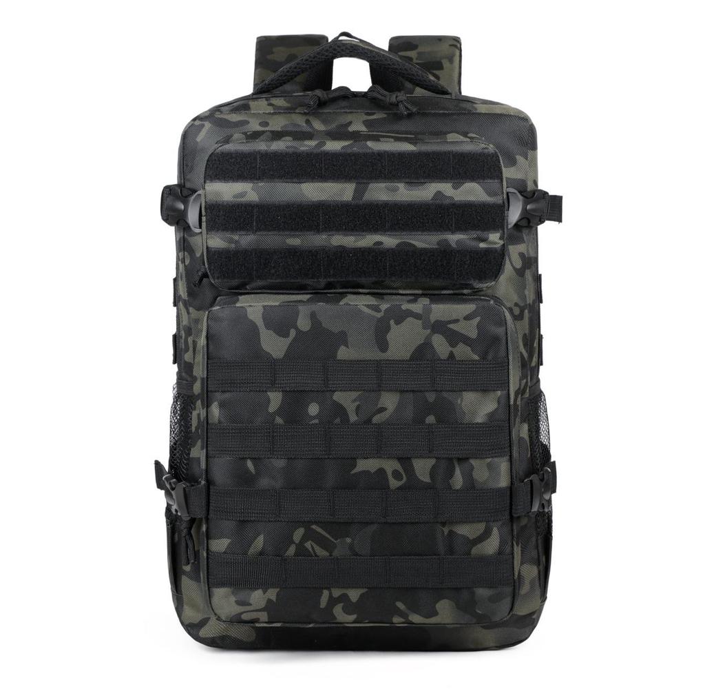 Tactical Camouflage Double Shoulder Backpack for Outdoor Hiking and Climbing, Large Capacity.