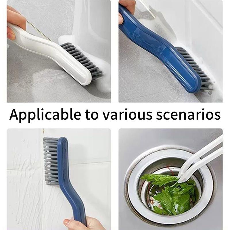 1PC Multifunctional Window Cleaning Soft Brush Bathroom Floor Seam Brushes Household Cleaning Tool Supplies WBL