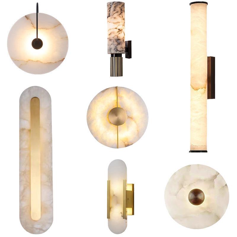 Luxury Spanish Marble Wall & Bedside Lamp – Designer Art Lighting
