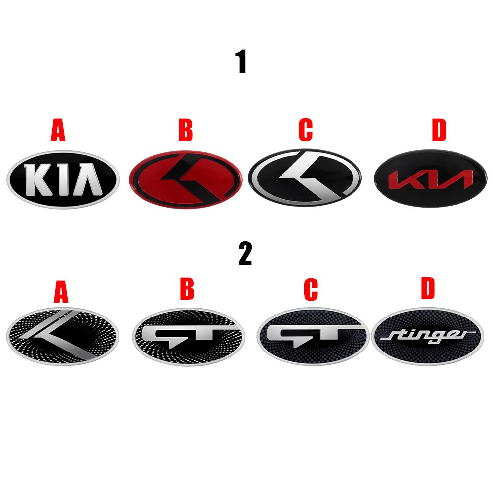 Cmvuzf1 6.1x3.2cm Car Steering Wheel Center Badge Emblem Sticker For KIA K2 K3 K5 K7 K9 KX3 Stinger Forte Sorento Sportage R Rio Soul