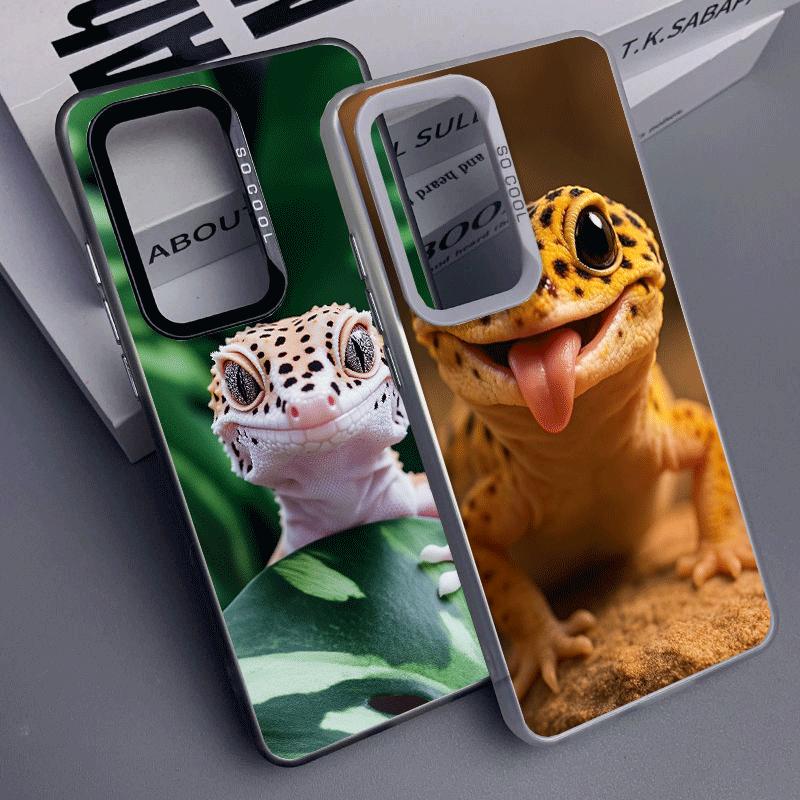 Lizards Geckos Cute Pet Shockproof Phone Case for Samsung A17 A16 A15 A14 A37 A57 A36 A56 A26 A35 A55 A25 A34 A54 A24 A13 A23 A3