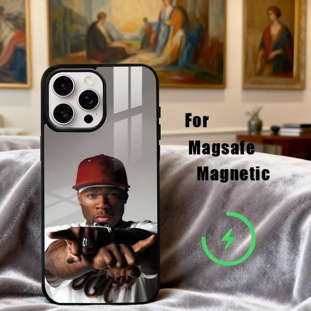 H-hardcore Rapper 50 C-Cent Singer Phone Case For iPhone 17,16,15,14,13,12,Plus,Pro,Max for Magsafe Magnetic Wireless Charging