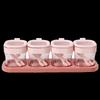Meiliya 4-Compartment Square Kitchen Seasoning Storage Box