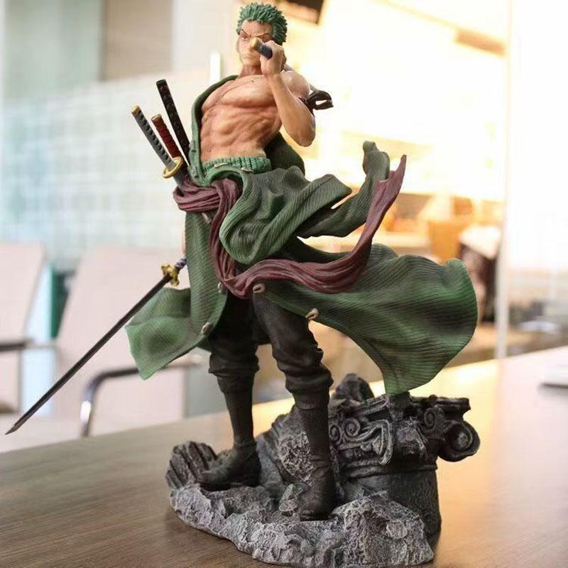 

One Piece Anime Figure Master-apprentice Zoro Action Statue Model Toys PVC Desktop Doll Decoration Birthday Gift