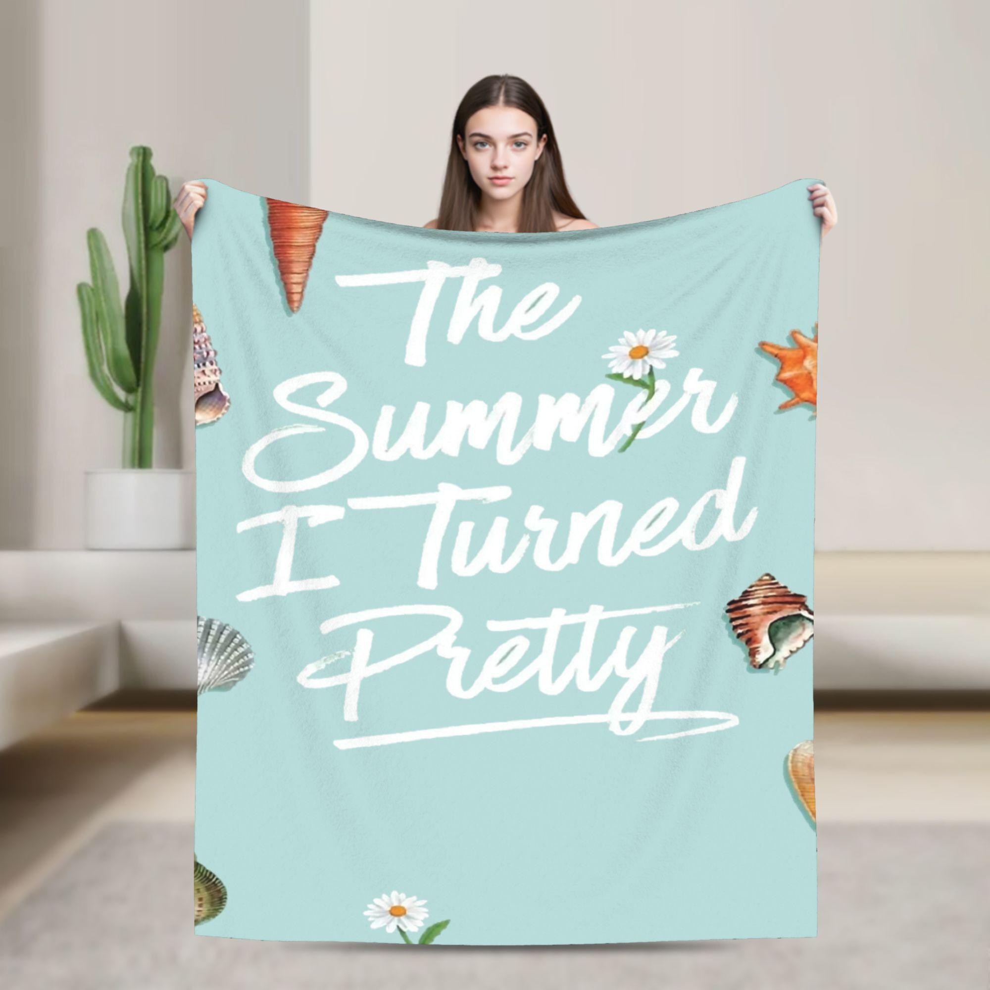 Conrad Fisher Blanket Quality Soft The Summer I Turned Pretty Throw Blanket Winter Students Couch Bed Novelty Bedspread 75X95CM