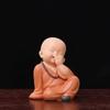 Resin Cute little monk sculptures and figurines Home, Room Car, Office,  Table decoration and accessories Wealth Luck Decor