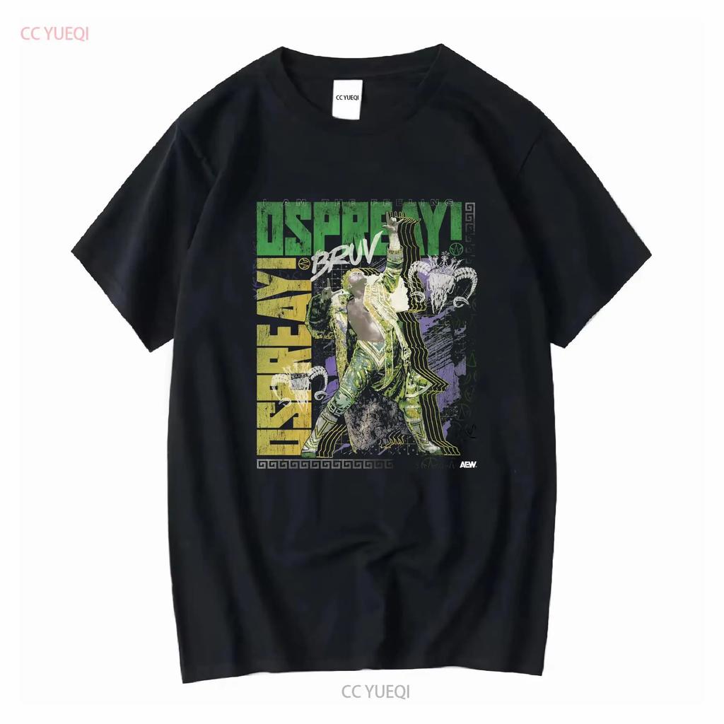 WILL OSPREAY THE FEELING Camiseta Oficial AEW Manga Larga o Corta Lavada Vintage Unisex Transpirable Hombre Gráfica Suave