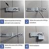 2 set Stainless Steel Shed Lock Hasp Long lasting Durability Door Padlock Hasp