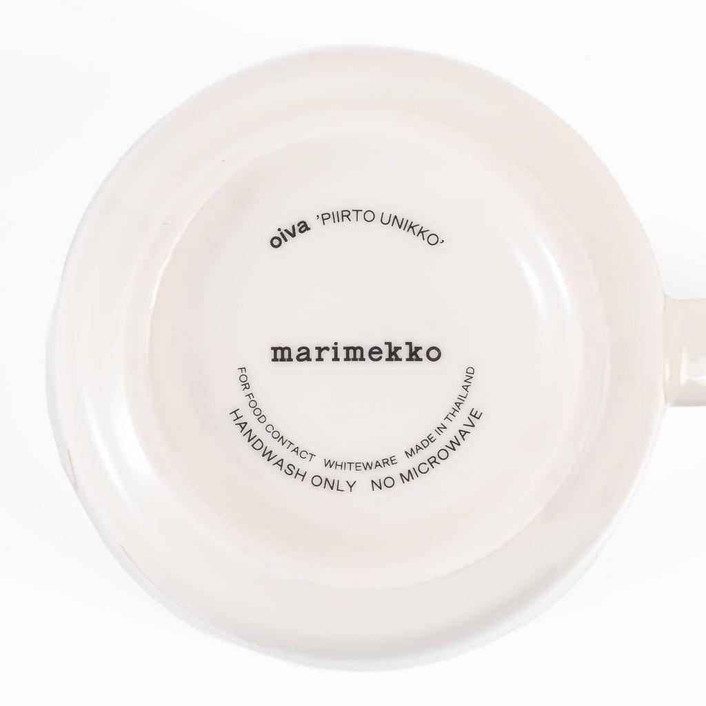 Marimekko Mug, 400ml, Winter 2025, Piirt Unikko White Gold, 75636 075636 120 [Parallel Import]