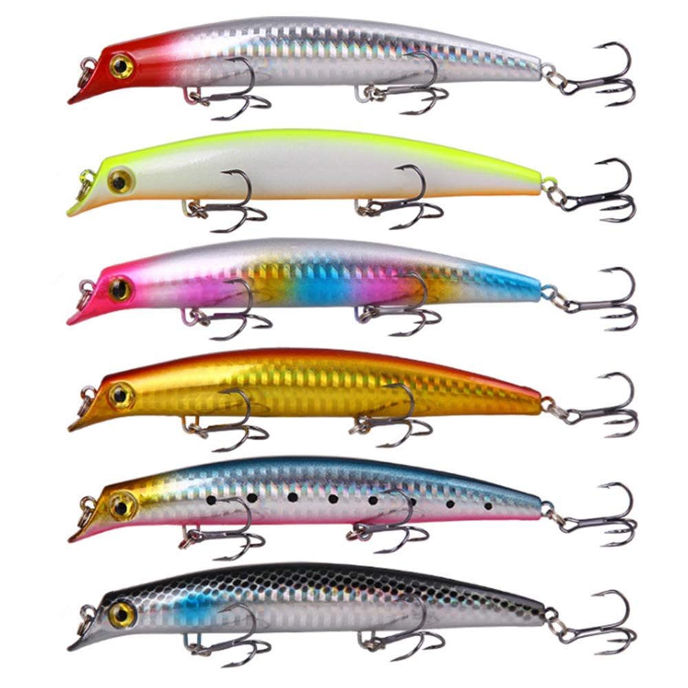 Nuguri Lure Set Minnow 12.5cm 14g 6 Color Set Ideal