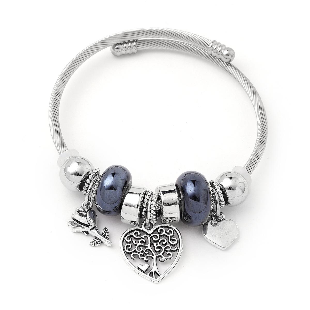 

Handmade Beaded Tree of Life Heart Bracelet DIY Jewelry Craft Gift for Women Girls Unique Design