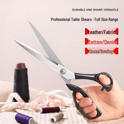 Stainless Steel Sewing Scissors for Cutting Fabric and Handmade Clothing - Available In 10", 9", 8" Sizes.