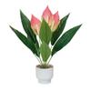 Künstliches Weißes Anthurium Blumenarrangement - Hochzeits- & Restaurant-Tischdekoration