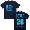 Jason Derulo Last Dance Tour 2026 graphics Cotton shirt unisex Y2k Hip hop Style Retro Summer Mens Short sleeve Top fan gift