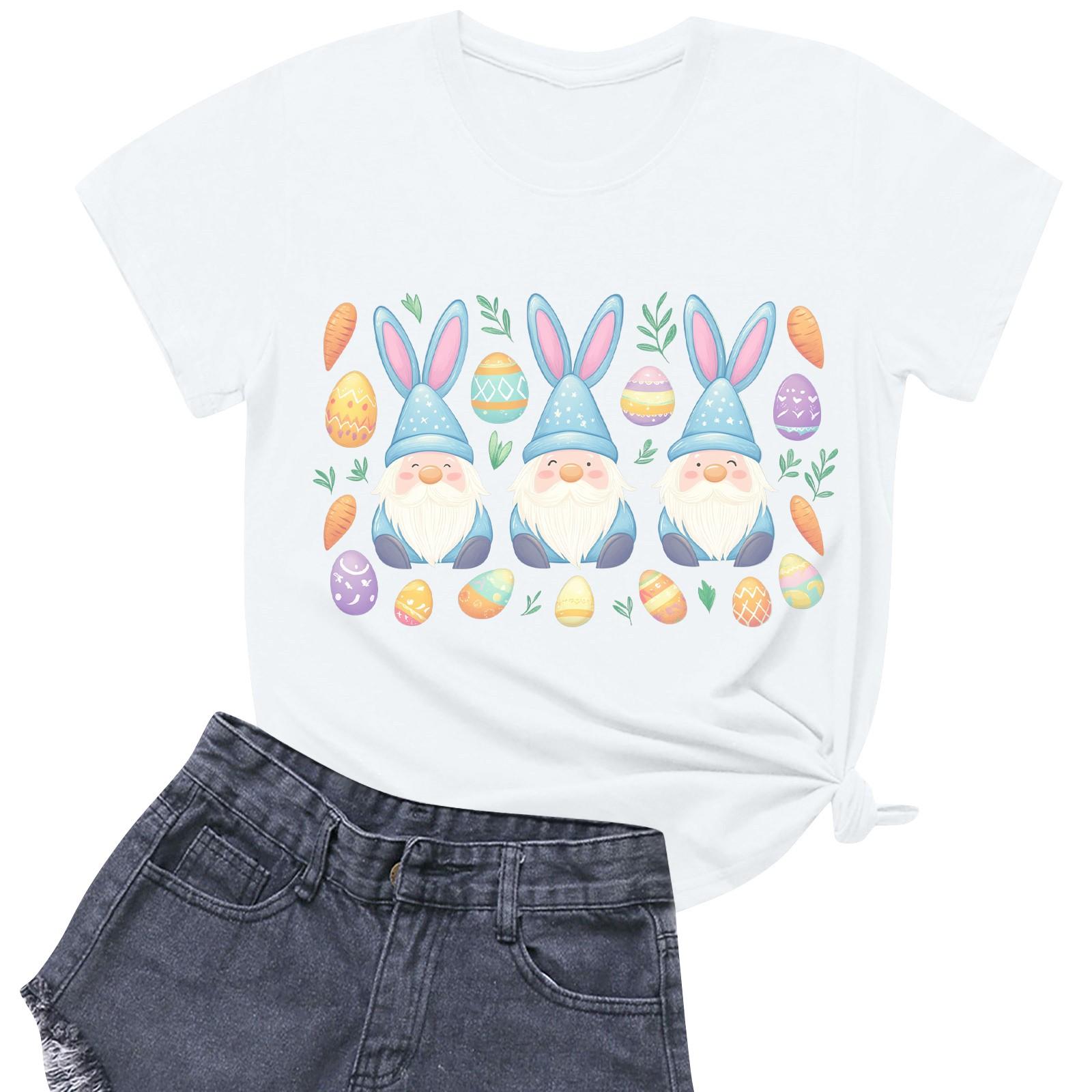 

Женская повседневная футболка с круглым вырезом и короткими рукавами с принтом L бежевый