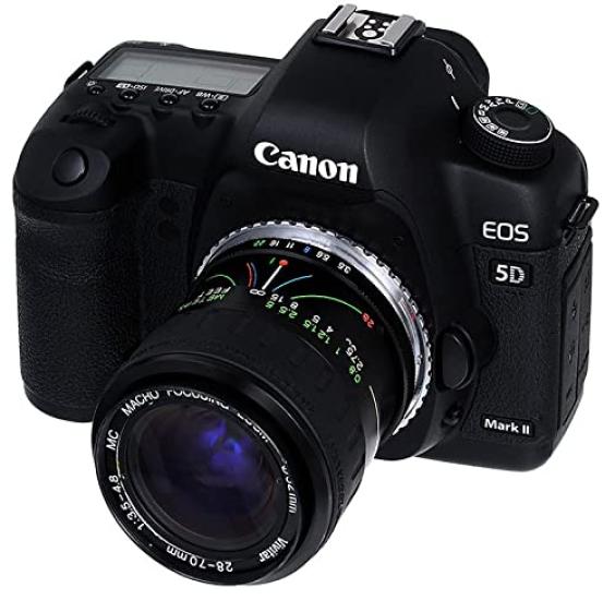 NinoLite Adapter Set with Canon EF Lens EOS Camera Body Caps 3-Piece C/Y-EOS &