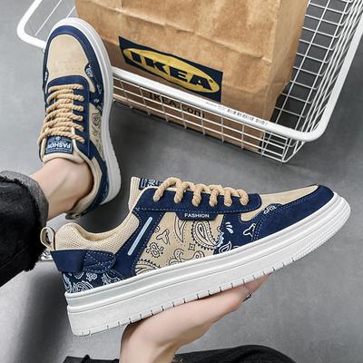 2024 nieuwe canvas schoenen heren lage top studenten herfst vrije tijd trend Koreaanse versie sport board schoenen trendy schoenen ademend en veelzijdig