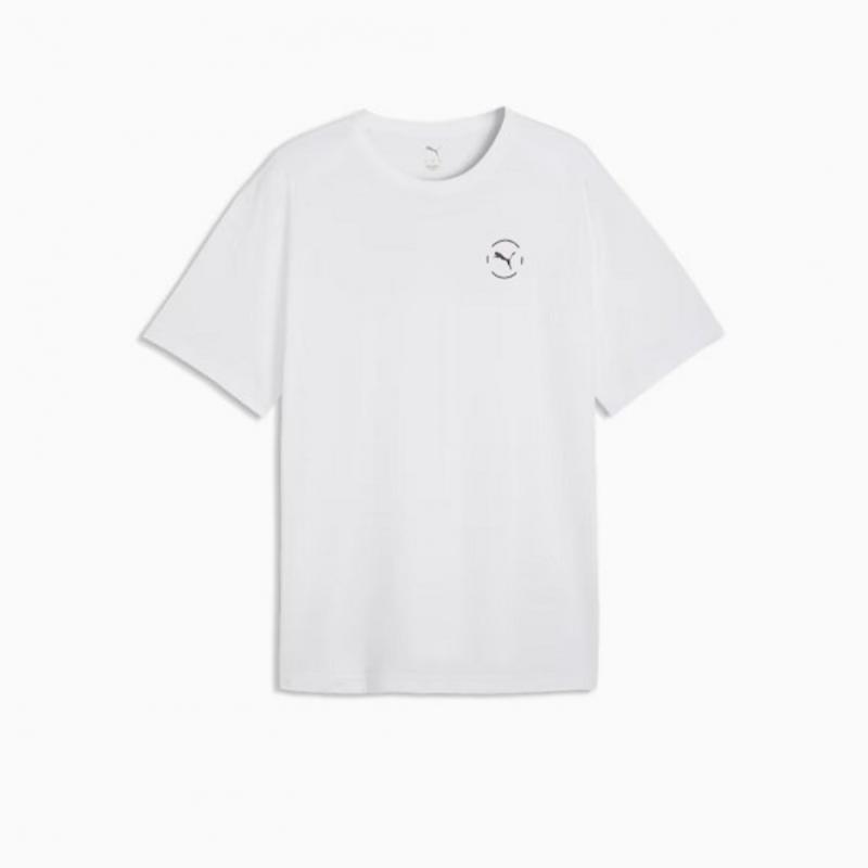 PuMa Men S Run Club Relaxed Graphic Tee 529112   02 87 M 87 Alpine snow/XL