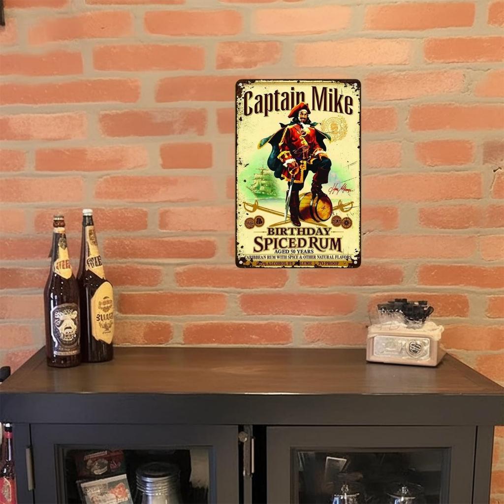 Vintage Rum Brand Metal Tin Sign Pin Up Girl Poster Metalowe znaki Man Cave Home Garage Metalowa tabliczka ścienna Dekoracja z blaszanego znaku