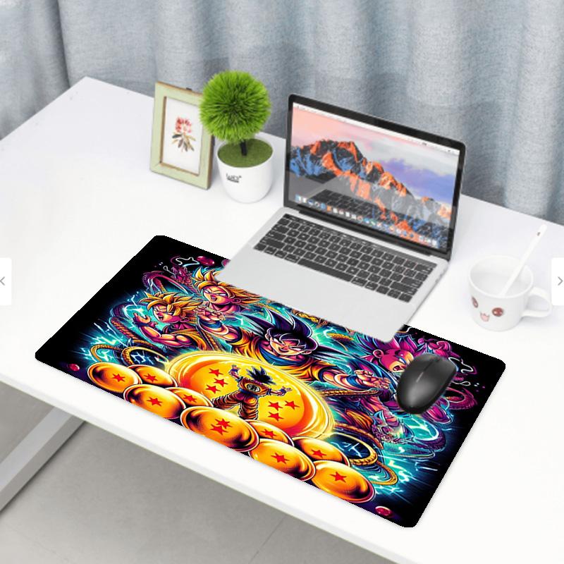 Dragon Ball Print Mouse Pad, Anti‑Slip Desktop keyboard Mat, for PC Laptop Gaming Working Daily Use, Cool Festival Surprise Gift
