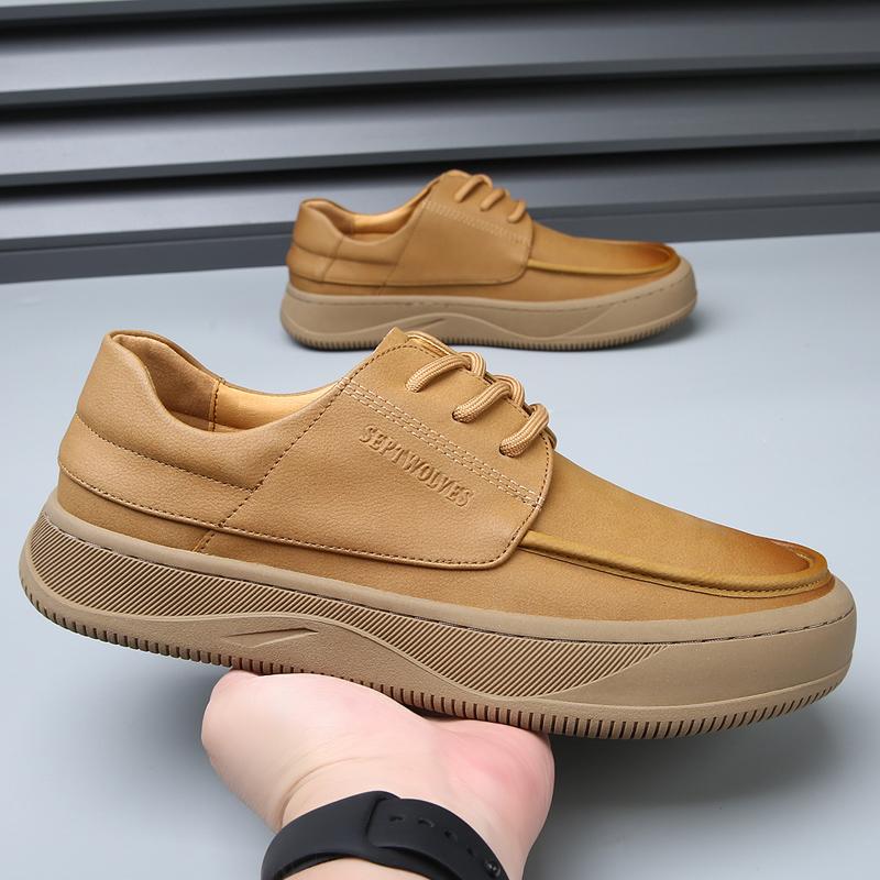 Casual Business Men's Board Shoes Comfortable and Thick Bottom Design Style Outdoor Formal Party Daily Quality Office Shoes Hot