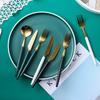 Clearance, Color Ceramic Handle Stainless Steel Knives, Forks And Spoons Dessert Western Steak Knives And Forks Set Household Tableware
