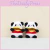 Panda Plush Hamburger Toy Keychain Stuffed Doll Pendant Bag Decoration Kids Gift
