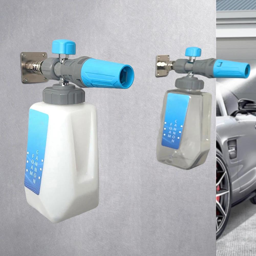 Snow Foam Gun Bracket with 1/4 Quick Connect Foam Cannon Nozzle Water Gun Holder Wall Mountable Pressure Washer Accessories Rack